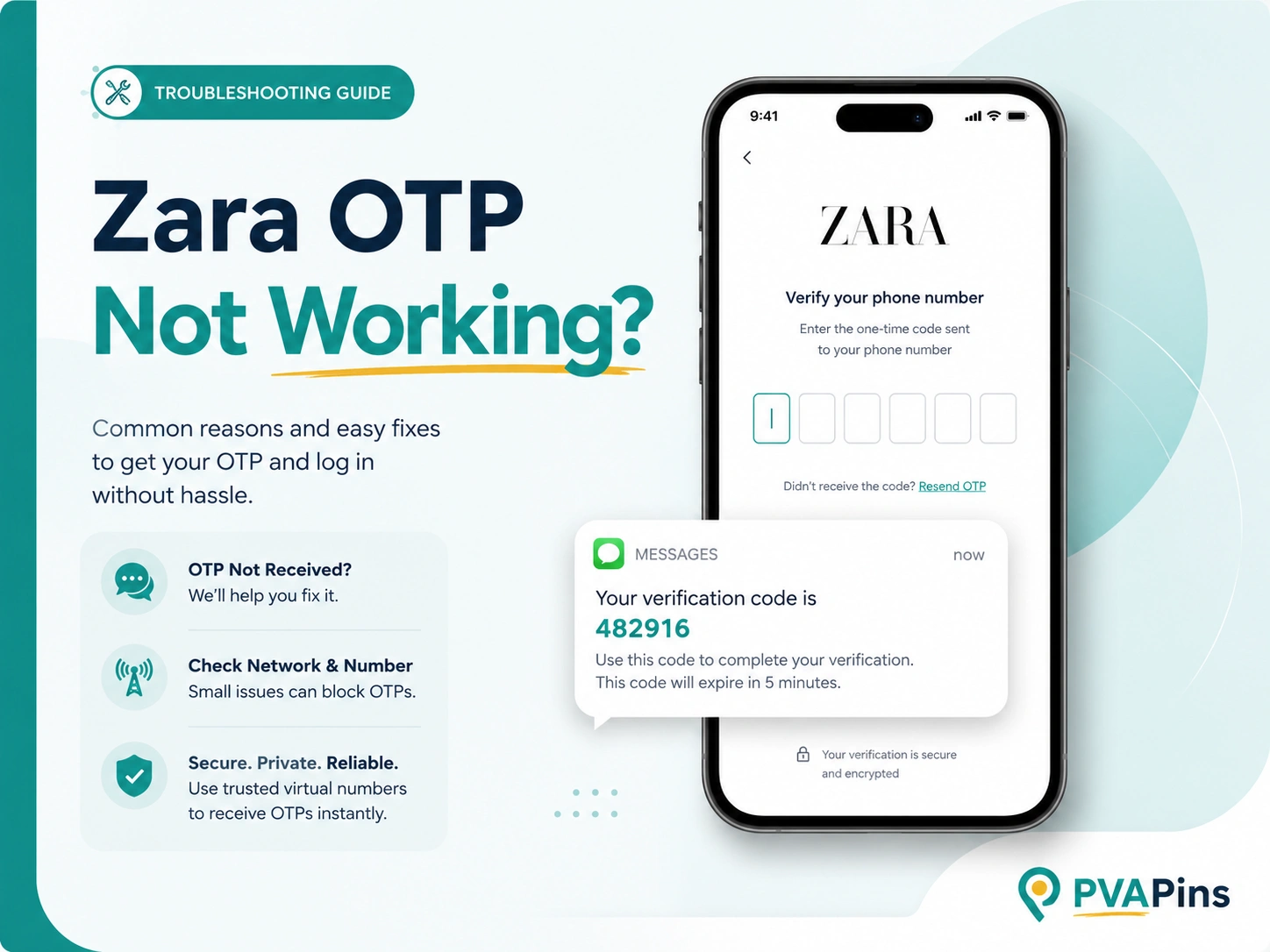 Zara OTP Not Working