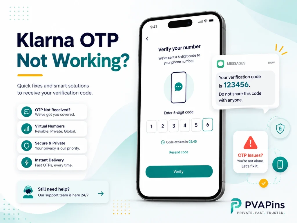 Klarna OTP Not Working