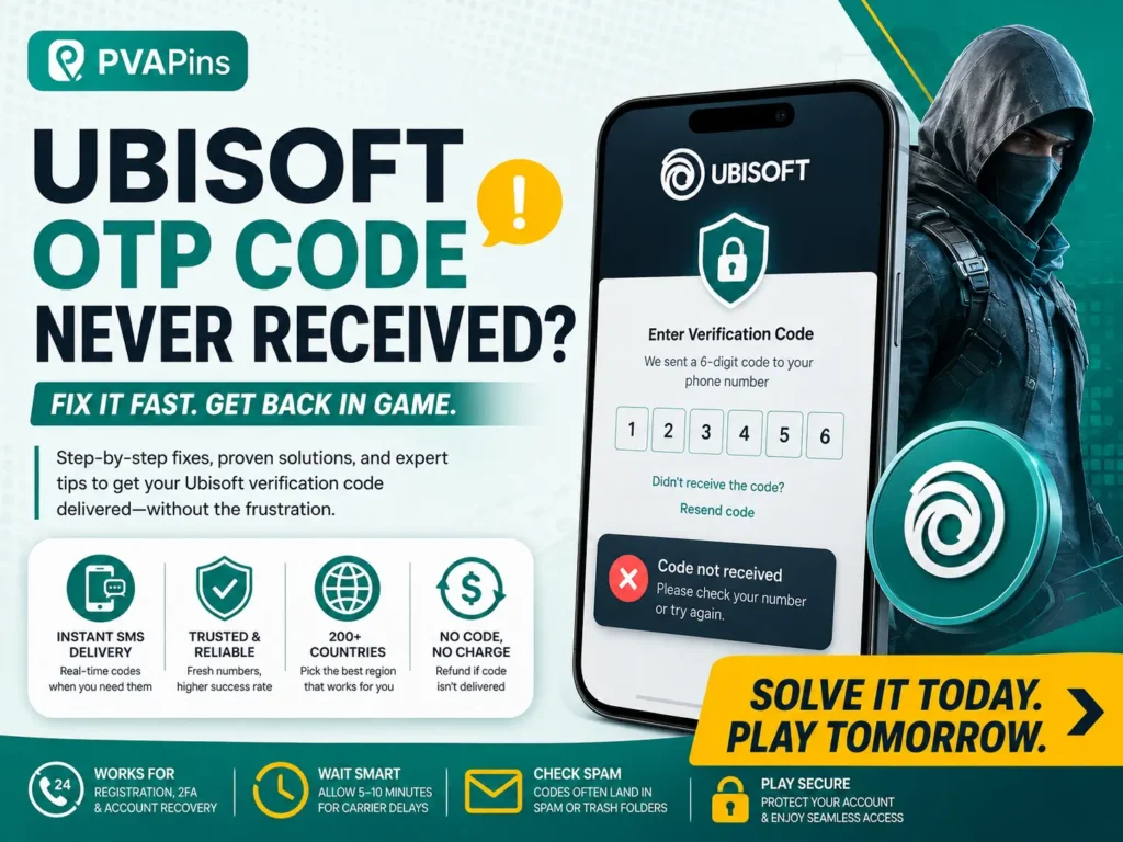Ubisoft OTP Code Never Received