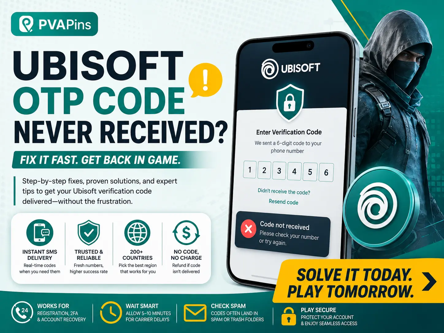 Ubisoft OTP Code Never Received