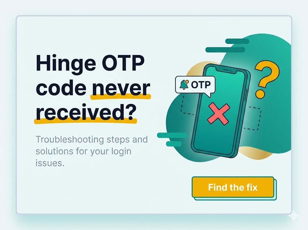 Hinge OTP code never received