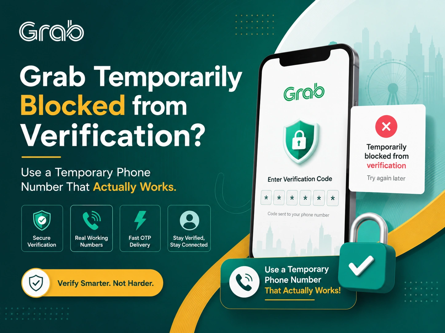 Grab Temporarily Blocked from Verification