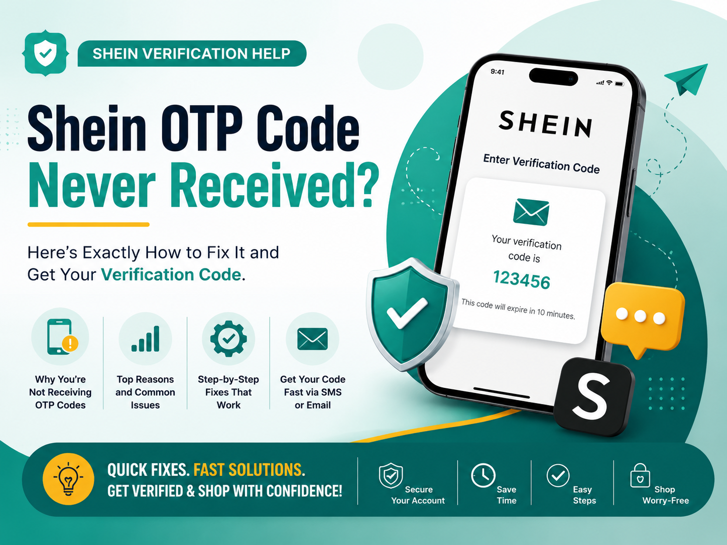 Shein OTP Code Never Received