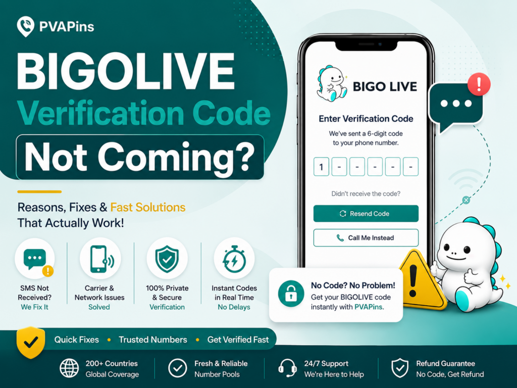 BIGOLIVE verification code not coming