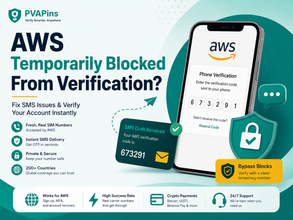 AWS temporarily blocked from verification