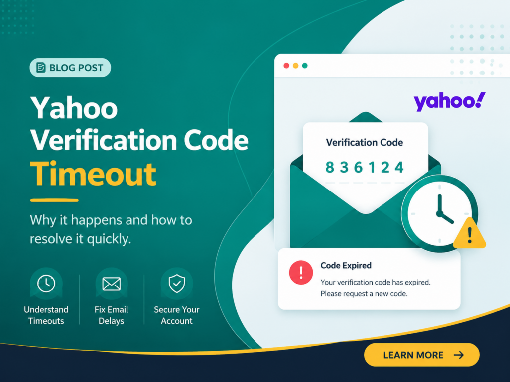 Yahoo Verification Code Timeout
