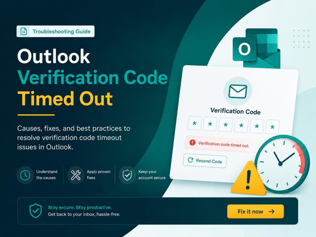 Outlook Verification Code Timed Out