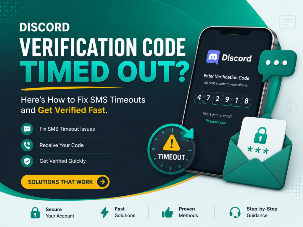 Discord Verification Code Timed Out