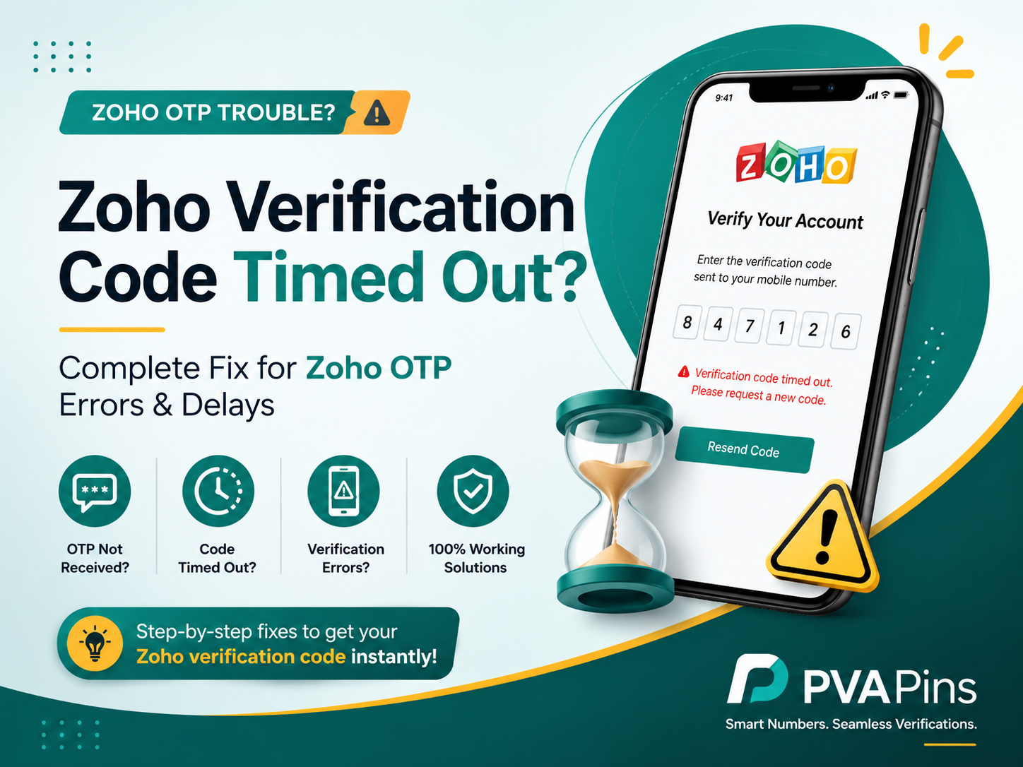 Zoho Verification Code Timed Out