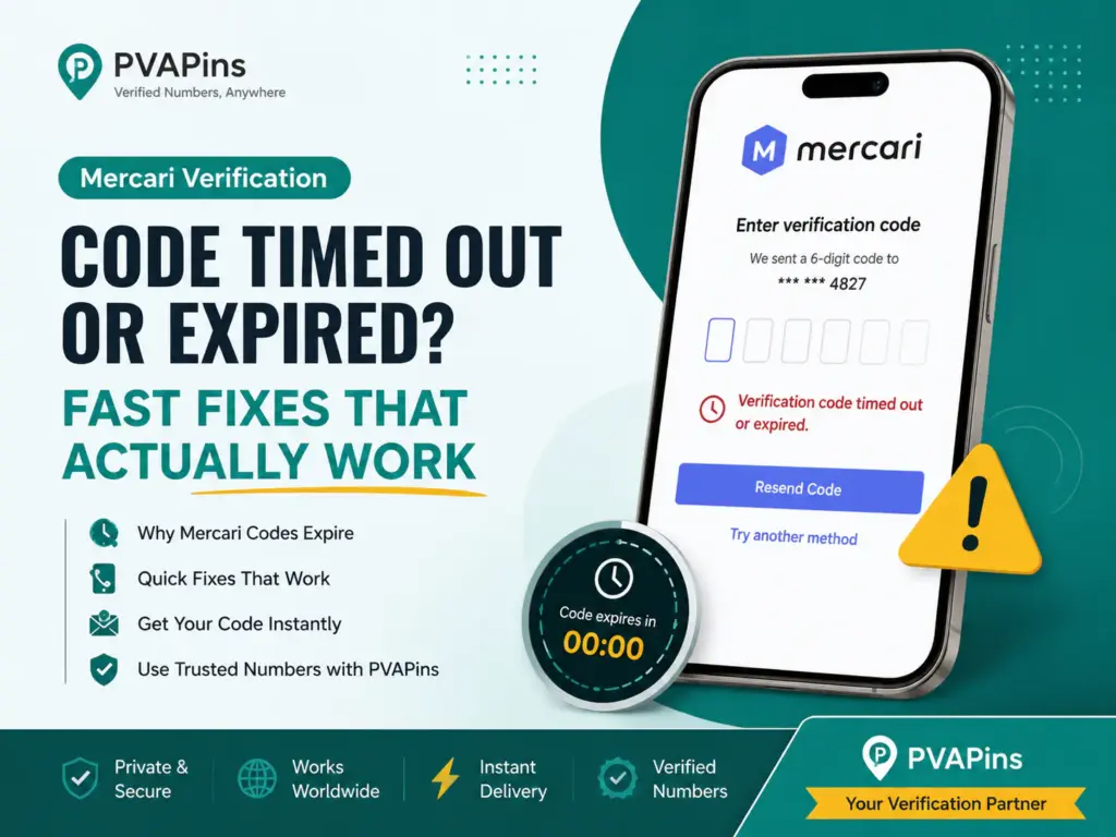 Mercari Verification Code Timed Out