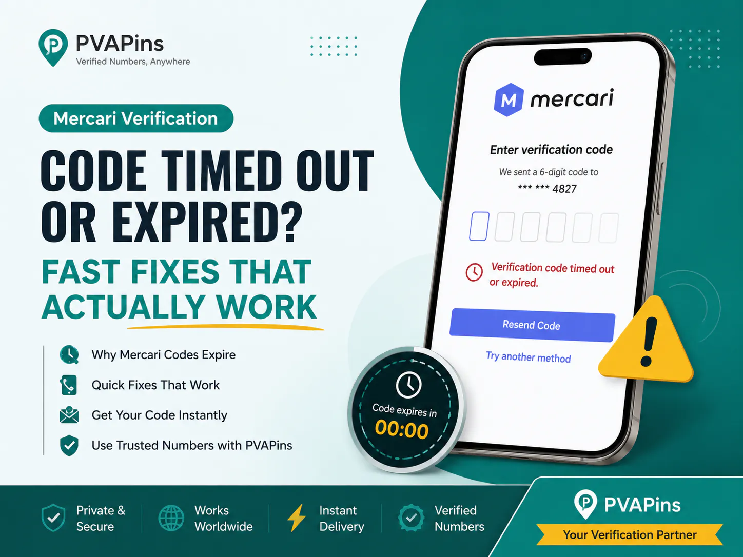 Mercari Verification Code Timed Out
