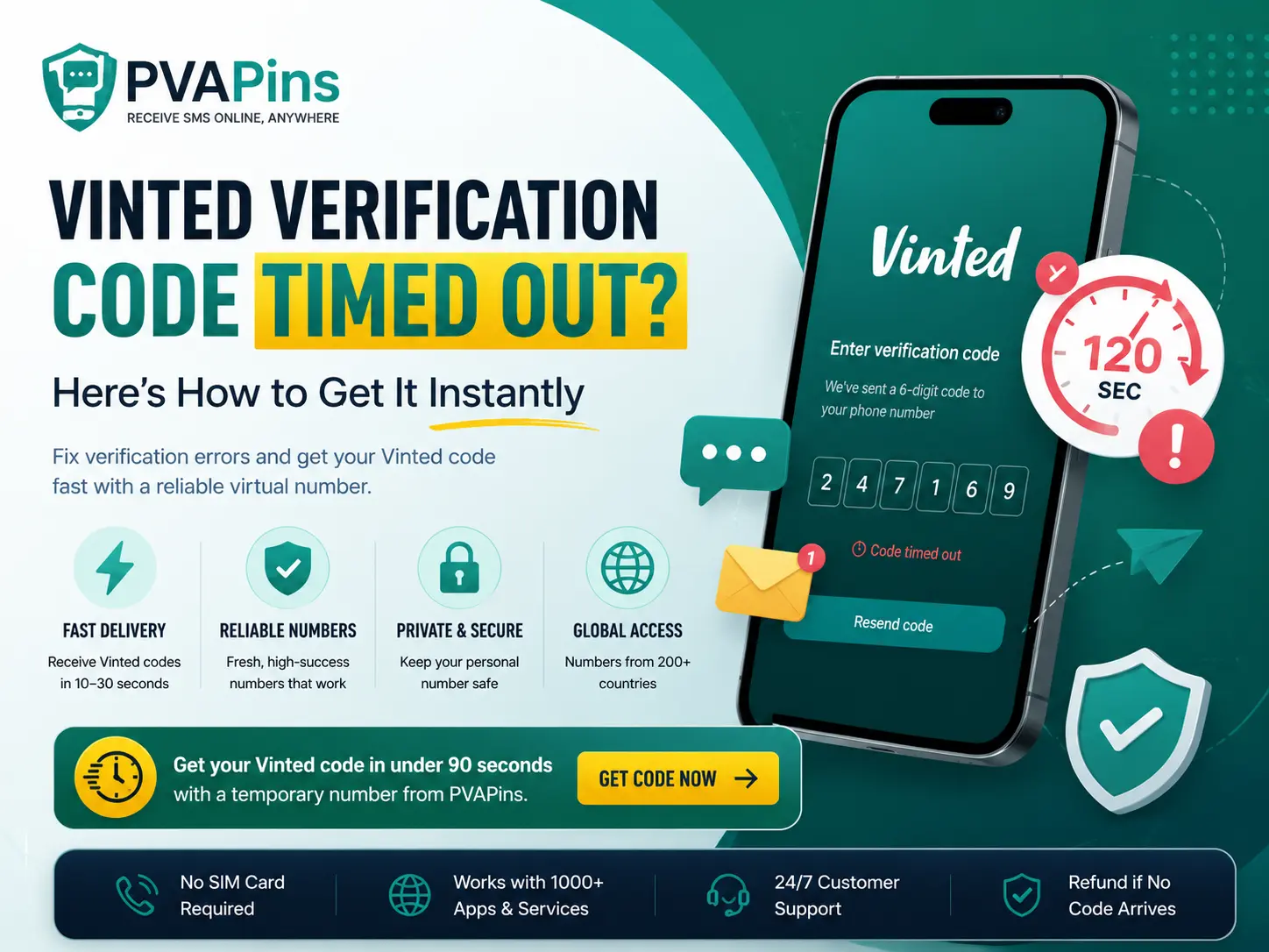 Vinted Verification Code Timed Out