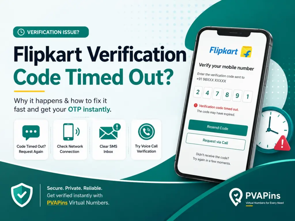 Flipkart Verification Code Timed Out