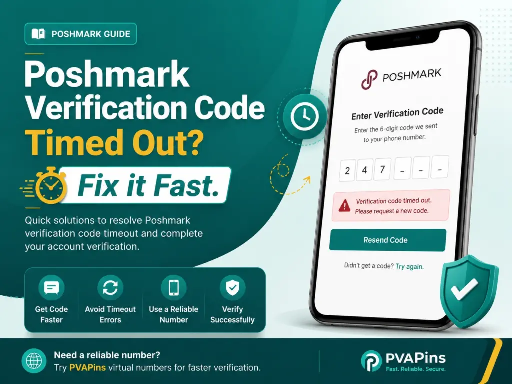 Poshmark Verification Code Timed Out