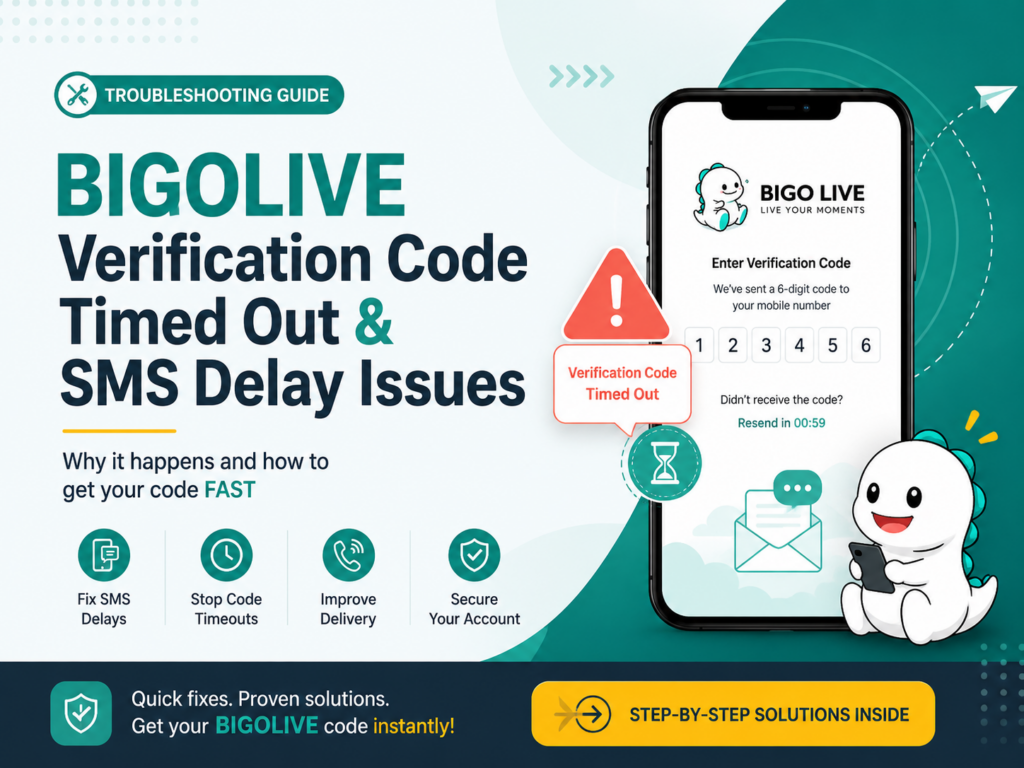 BIGOLIVE Verification Code Timed Out
