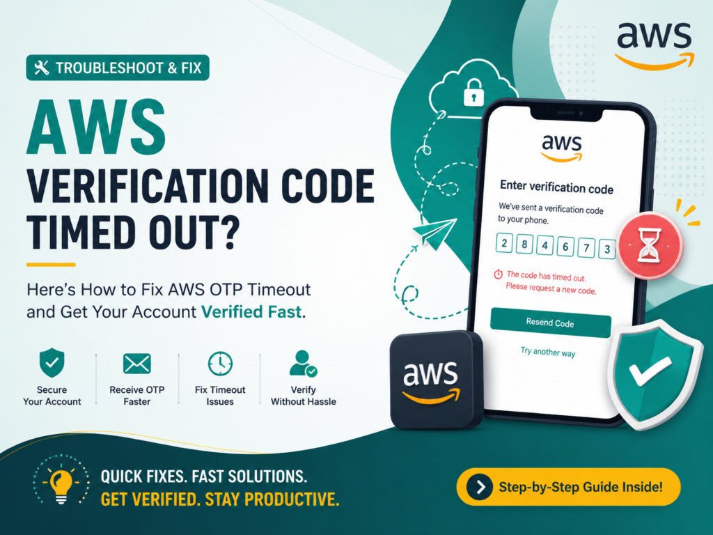 AWS Verification Code Timed Out