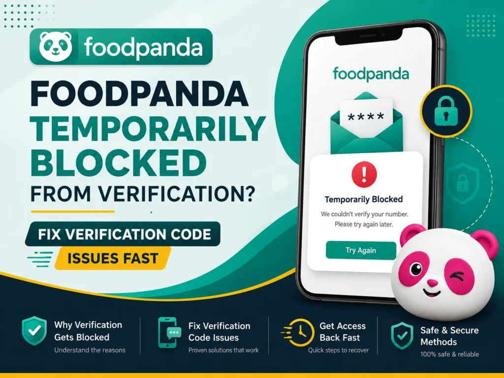 Foodpanda temporarily blocked from verification