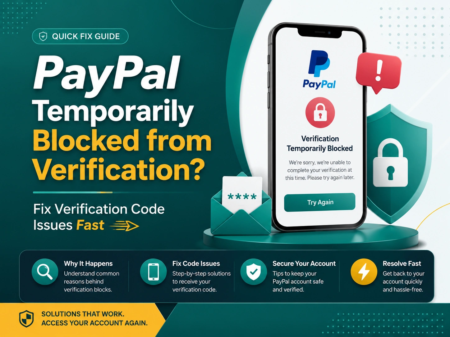 PayPal temporarily blocked from verification