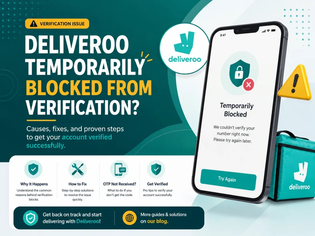 Deliveroo temporarily blocked from verification