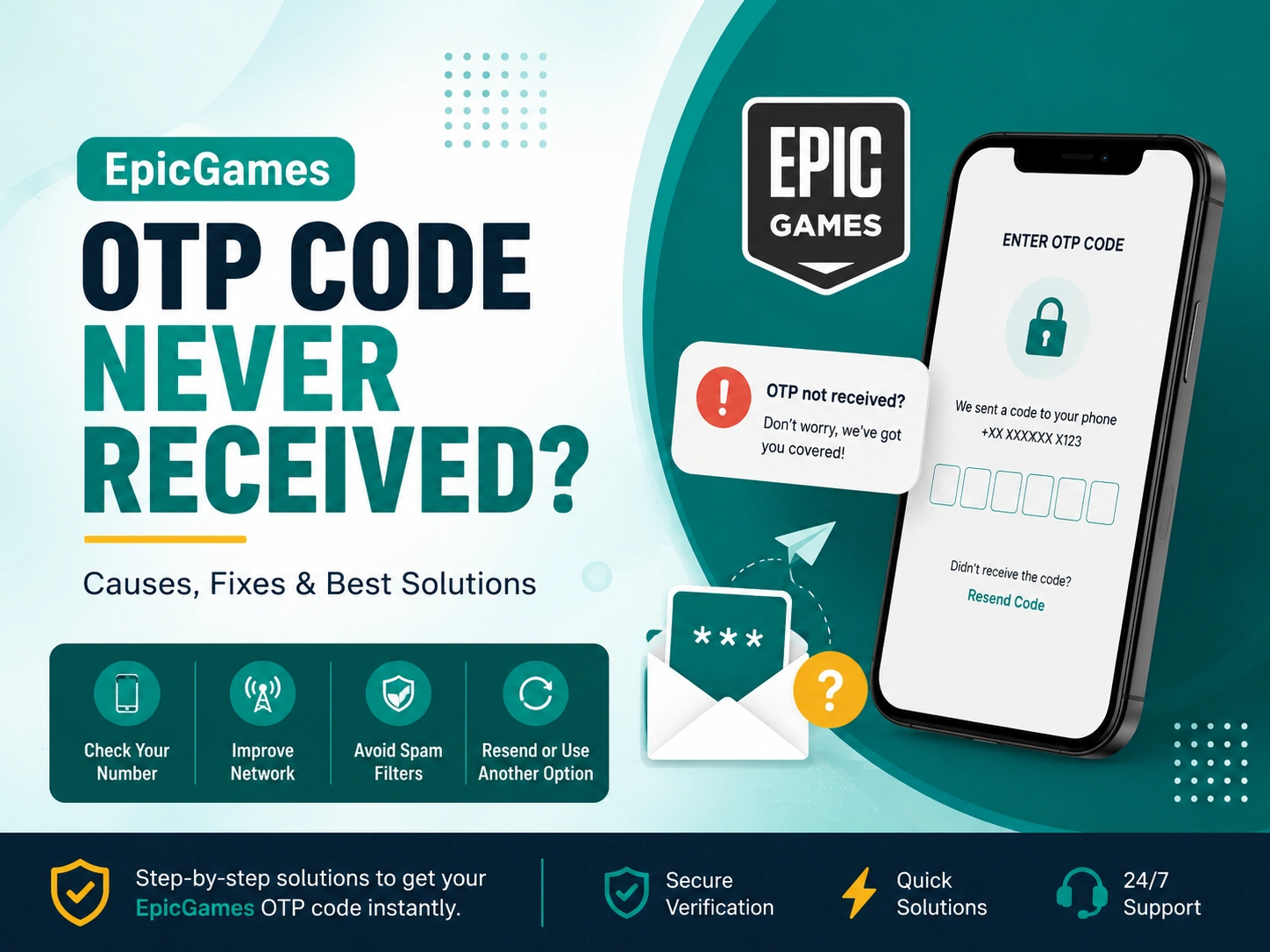 EpicGames OTP Code Never Received