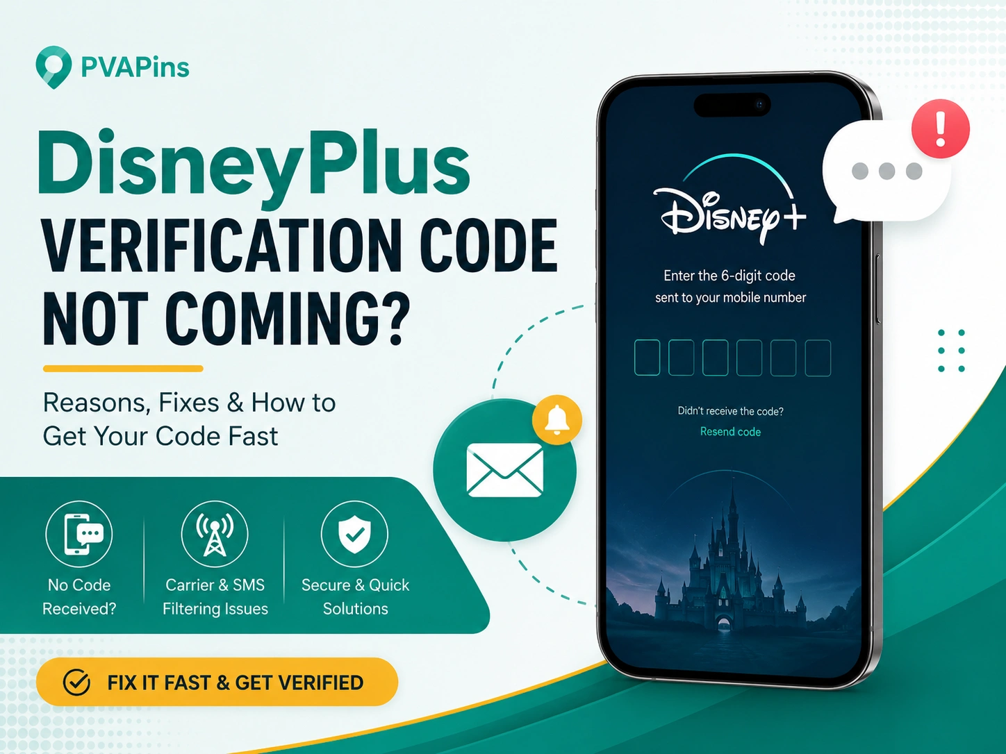 DisneyPlus verification code not coming