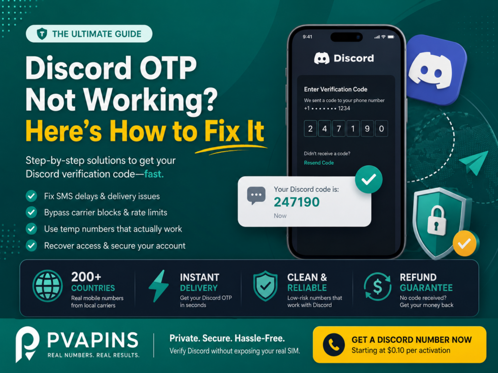 Discord OTP Not Working