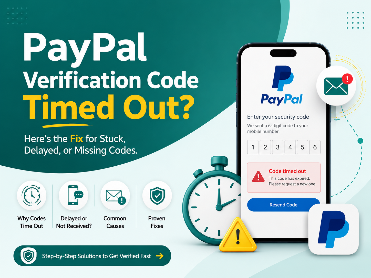 PayPal Verification Code Timed Out