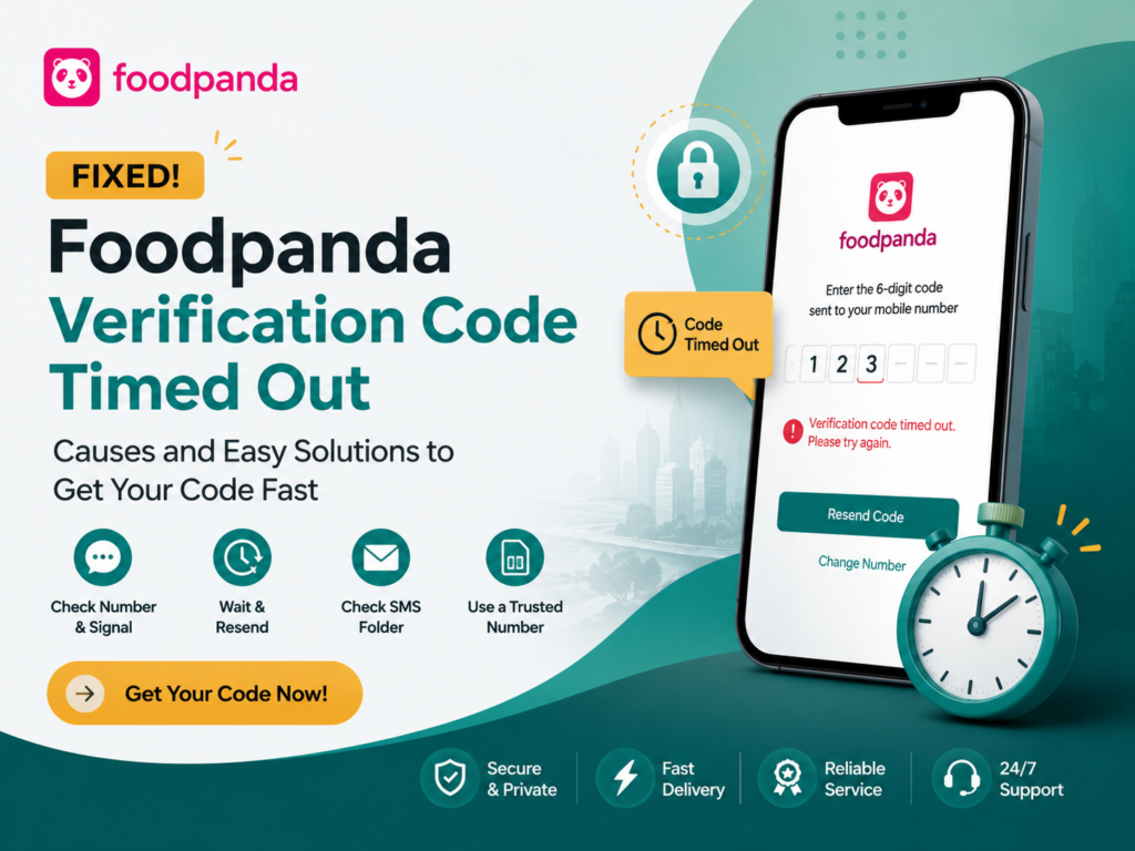 Foodpanda Verification Code Timed Out