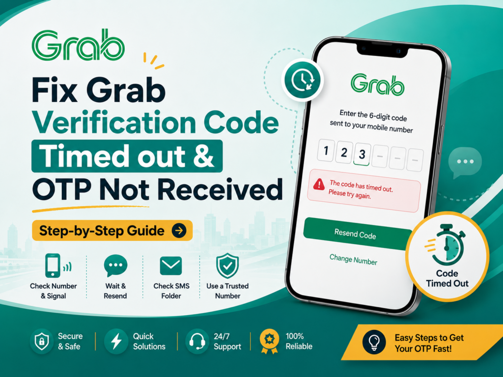 Grab Verification Code Timed Out