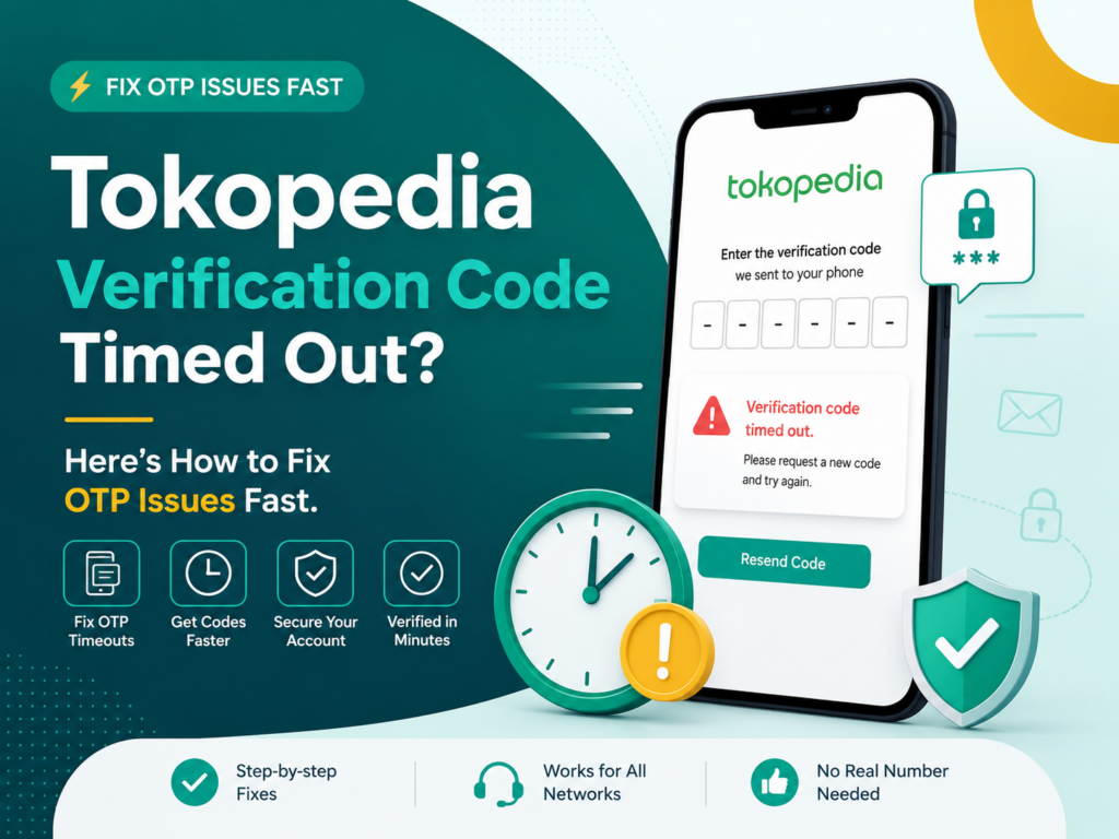 Tokopedia Verification Code Timed Out