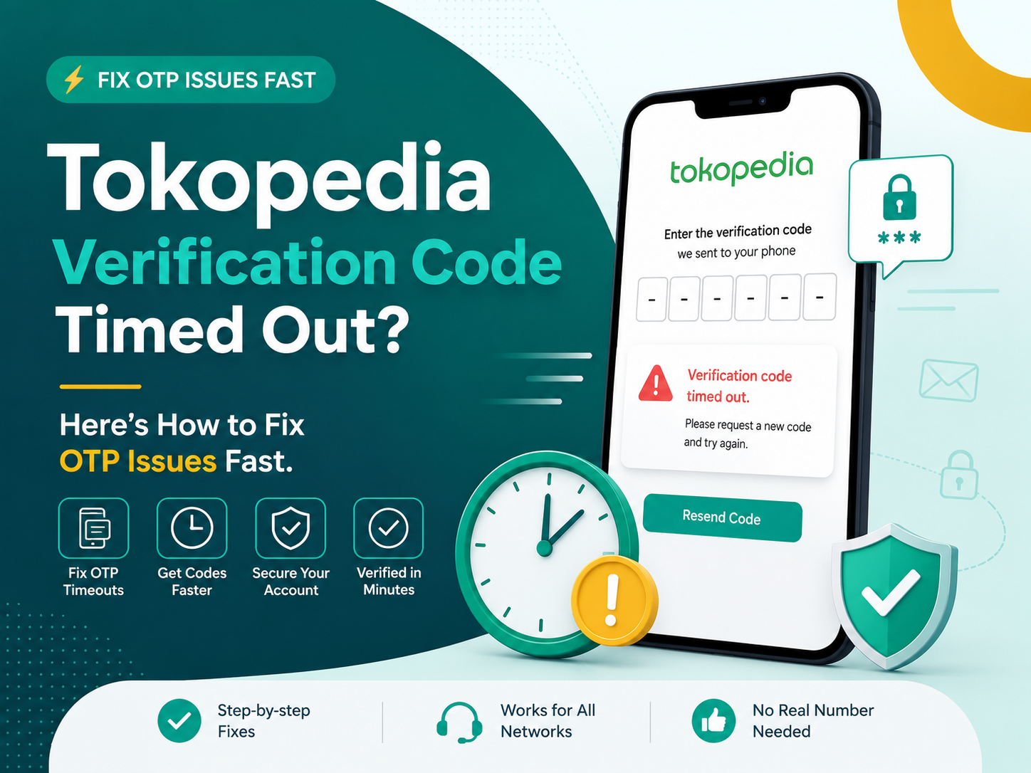 Tokopedia Verification Code Timed Out