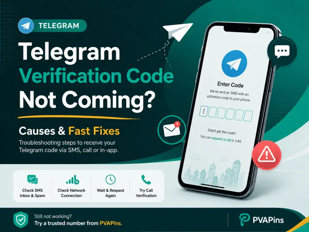 Telegram verification code not coming