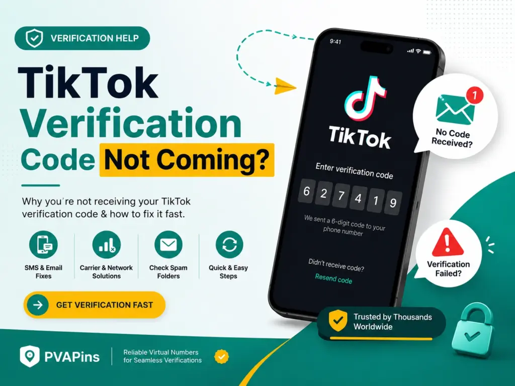 TikTok verification code not coming