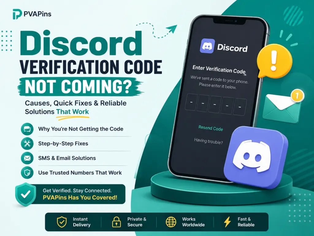 Discord verification code not coming