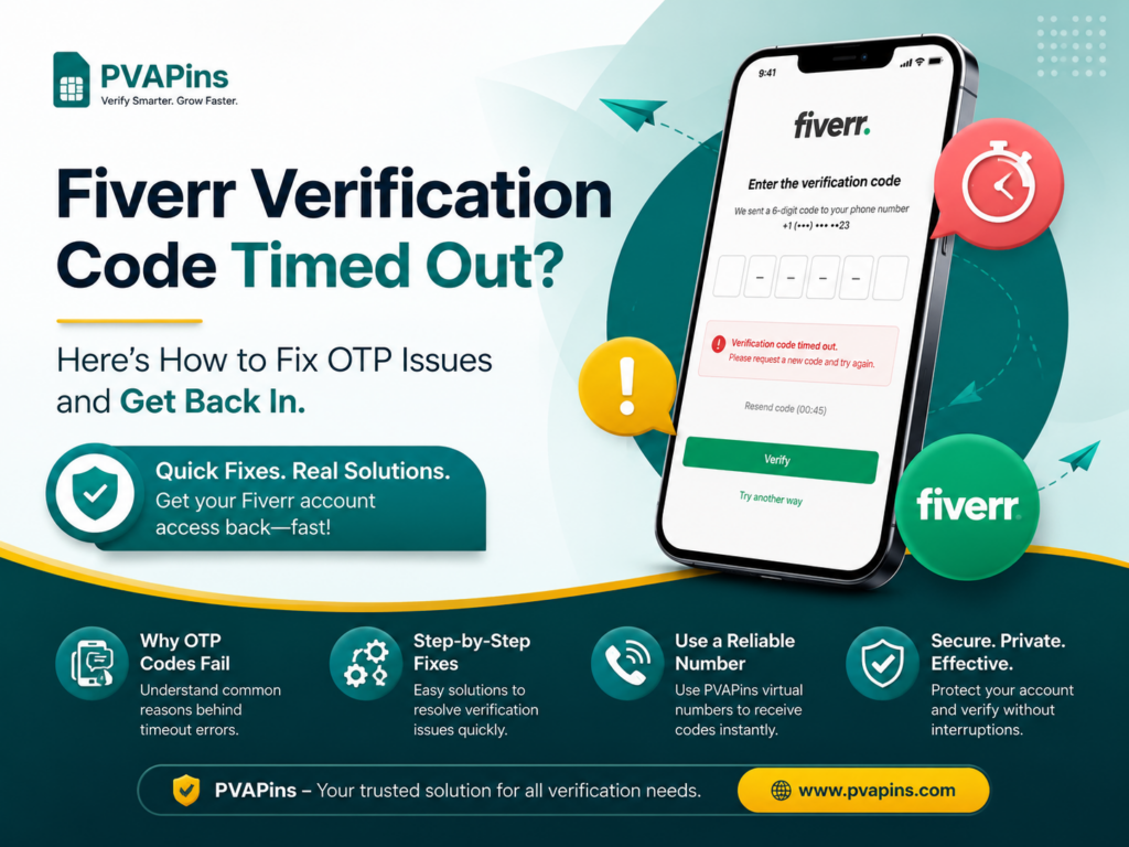 Fiverr Verification Code Timed Out