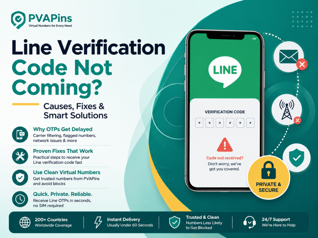 LINE Verification Code Not Coming