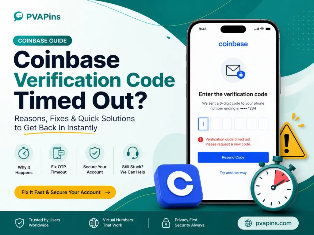 Coinbase verification code timed out