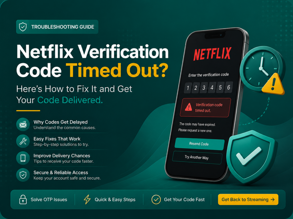 Netflix Verification Code Timed Out