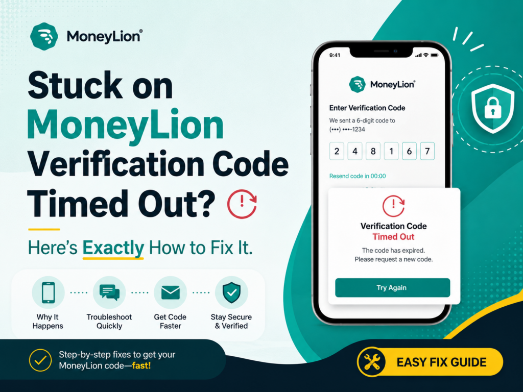 MoneyLion Verification Code Timed Out