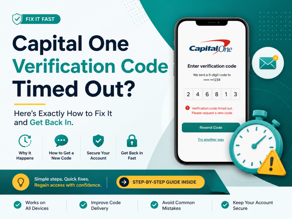 Capital One Verification Code Timed Out