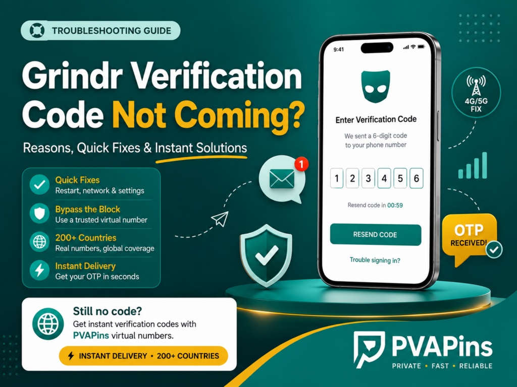Grindr Verification Code Not Coming