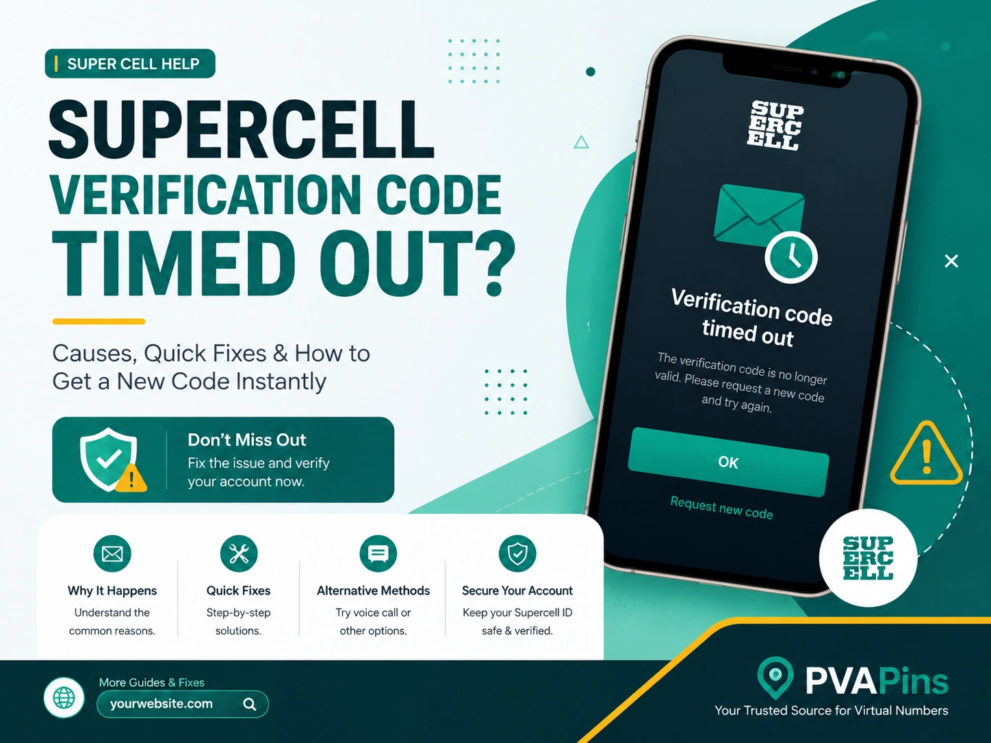 Supercell verification code timed out