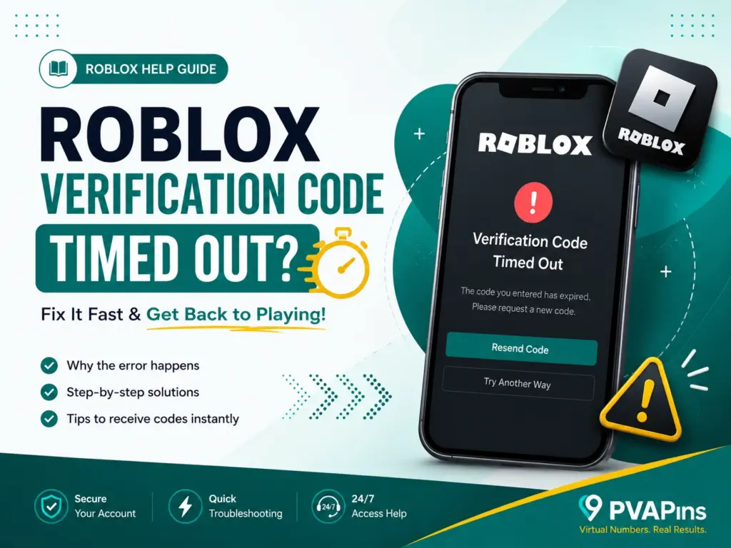 Roblox verification code timed out?