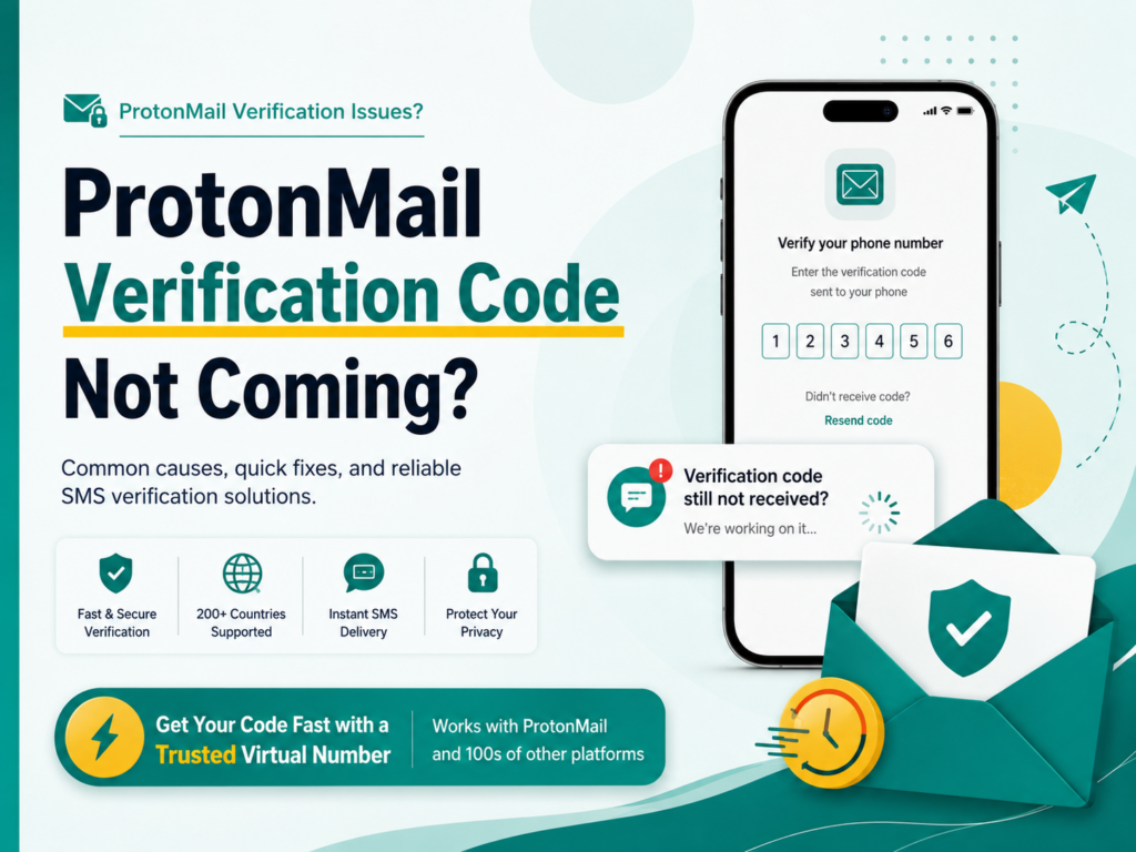 ProtonMail Verification Code Not Coming