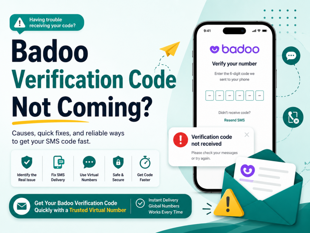 Badoo Verification Code Not Coming