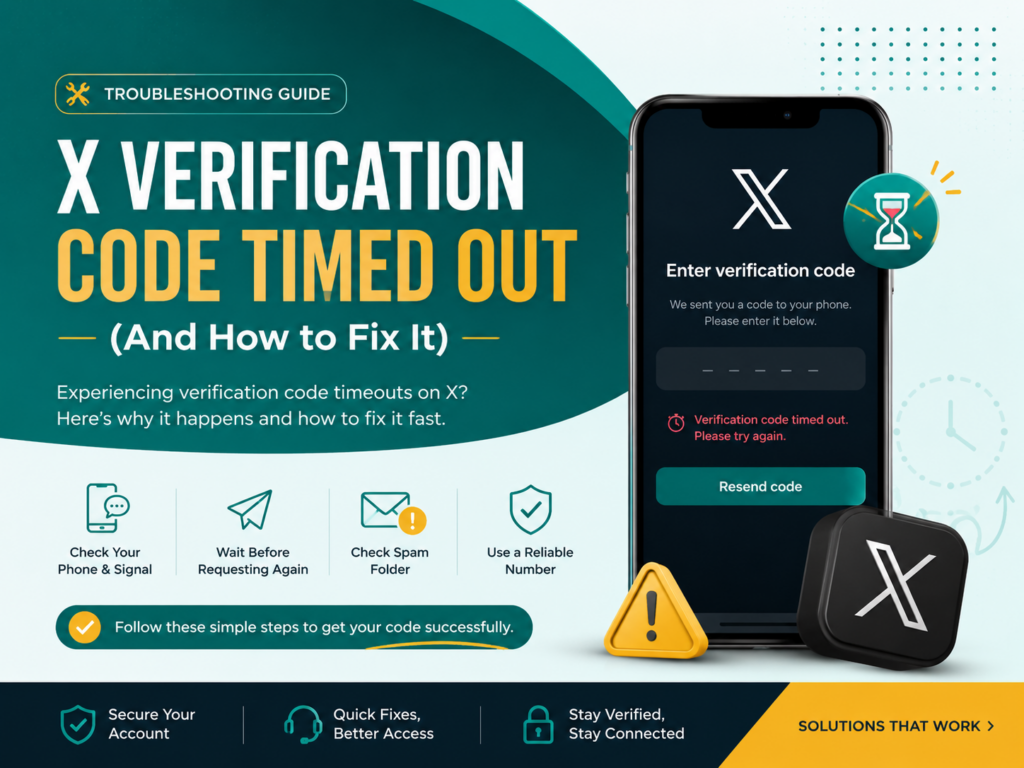 X Verification Code Time Out