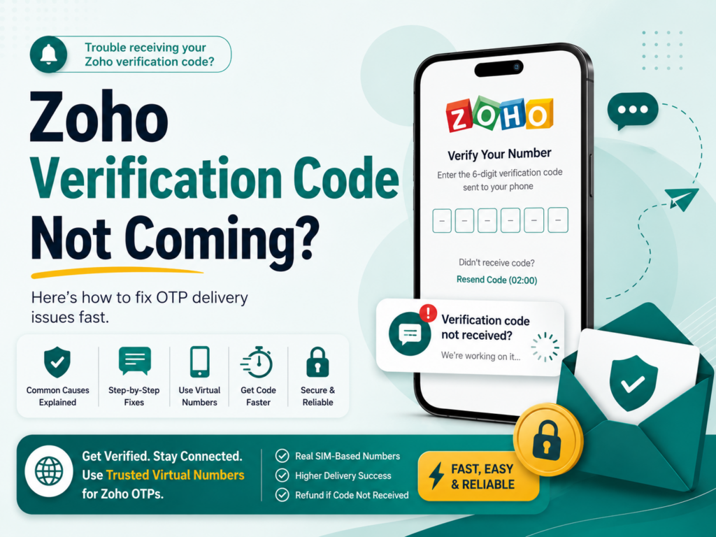 Zoho Verification Code Not Coming