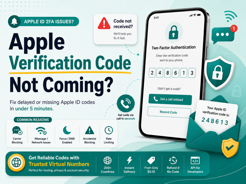 Apple Verification Code Not Coming