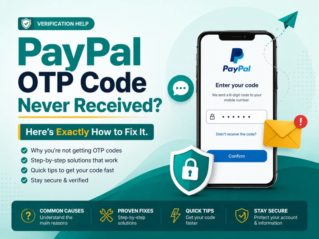 PayPal OTP Code Never Received