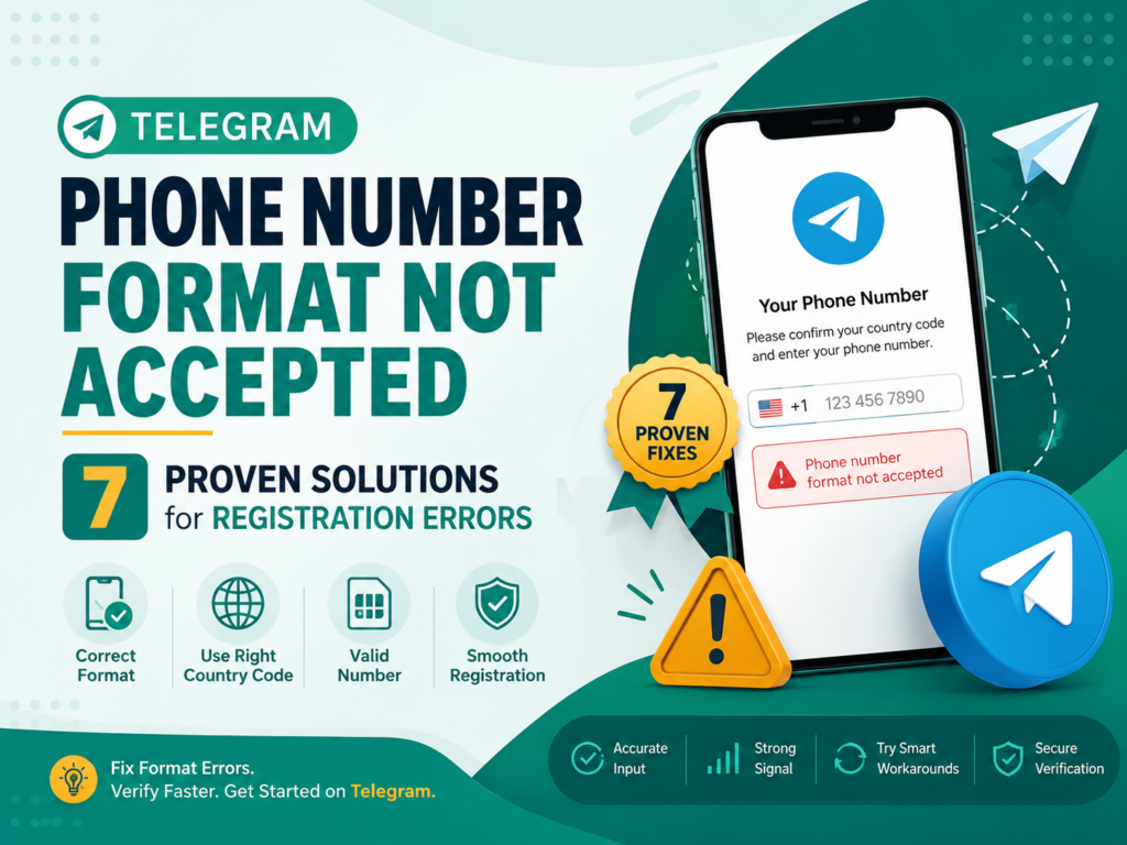 Telegram Phone Number Format Not Accepted